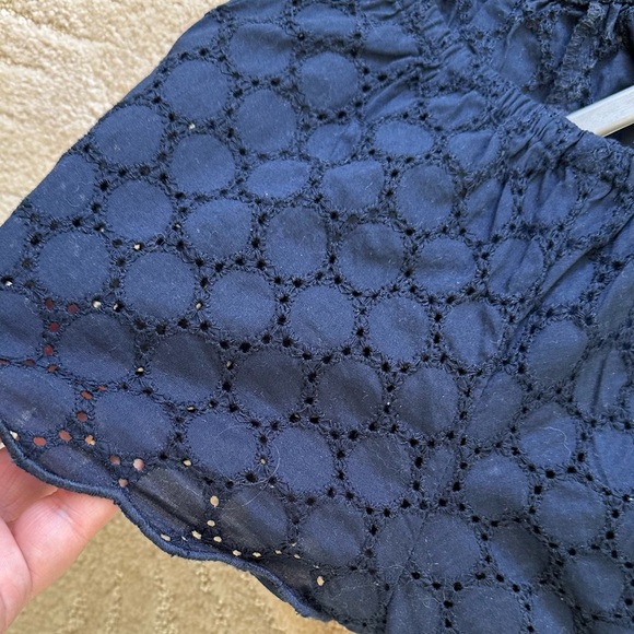 SZ 10 ELLOS NAVY LACE BLOUSE - Picture 2 of 2